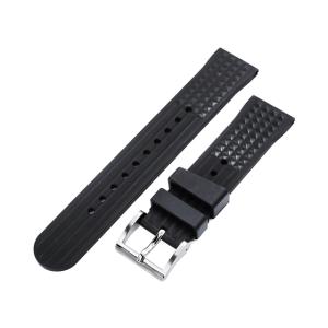 21mm MiLTAT 時計ベルト ストロング ナイロン ブラック ブラック