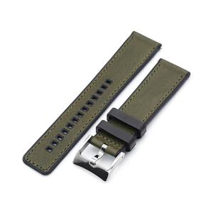 21mm StrapXPro LXH1C 時計ベルト バルカナイズド ラバー ブラック