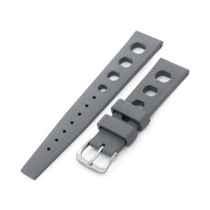 タイコノート　MILTAT 20mm ストレートエンド　新品未使用 20mm MiLTAT 時計ベルト FKMラバー ブラック ワッフル