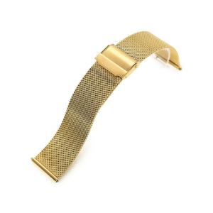 20mm MiLTAT 時計ベルト ミラネーゼメッシュバンド テーパード