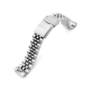 20mm メタル時計バンド ステンレス ヘクサッド オイスター