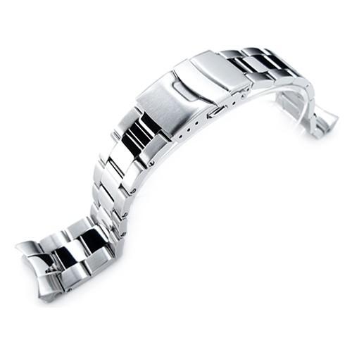 22mm メタル時計バンド ステンレススチール オイスター ブレスレット ツートン for セイコー...