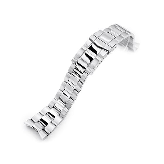 22mm メタル時計バンド ステンレス オイスター ブレスレット ツートン サブマリーナクラスプ f...