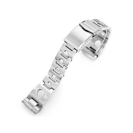 22mm メタル時計バンド ステンレス ロールボール ブレスレット Vクラスプ for セイコー プ...