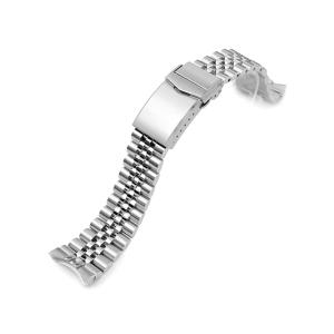 22mm メタル時計バンド ステンレス オイスター ブレスレット Vクラスプ
