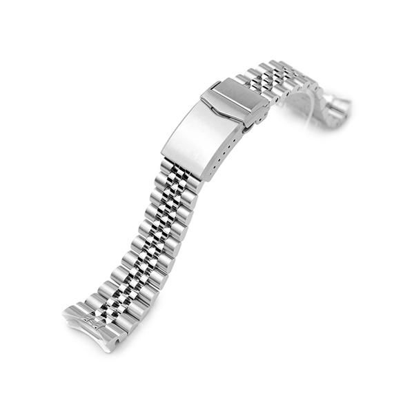 22mm メタル時計バンド ステンレス ジュビリーR ブレスレット Vクラスプ for セイコー 5...