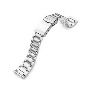 22mm メタル時計バンド ステンレス ジュビリー ブレスレット Vクラスプ