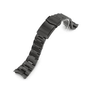 22mm メタル時計バンド ステンレス オイスター ブレスレット DLC