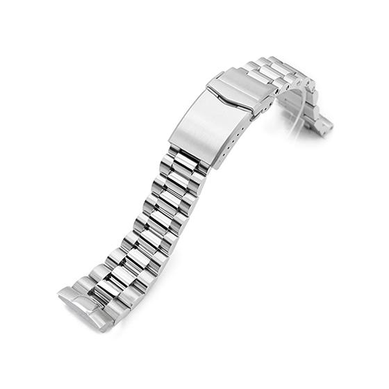 22mm メタル時計バンド ステンレス エンドミル ブレスレット ツートン Vクラスプ for セイ...