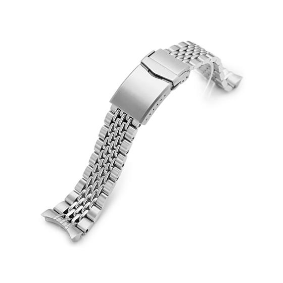 22mm メタル時計バンド ステンレス Goma BOR ブレスレット Vクラスプ for オリエン...