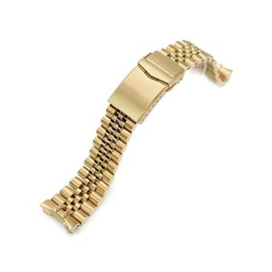 20mm メタル時計バンド ステンレス ジュビリー ブレスレット Vクラスプ