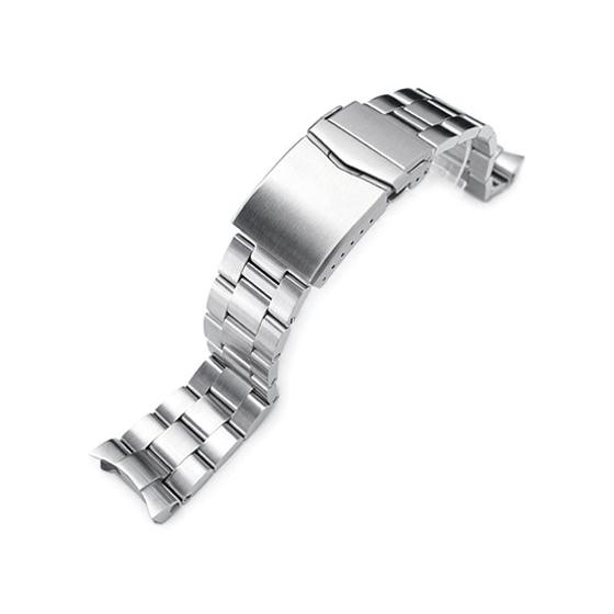 22mm メタル時計バンド ステンレススチール オイスター ブレスレット Vクラスプ for セイコ...