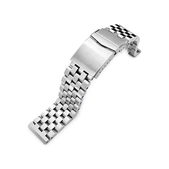 22mm メタル時計バンド ステンレススチール スーパーエンジニア2 ブレスレット ブラッシュドシル...