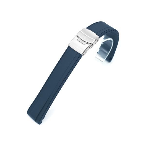 20mm StrapXPro SBX1A 時計ベルト バルカナイズド ラバー ネイビーブルー for...