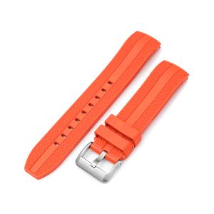 ラバーベルト ブラック/オレンジ 時計 ラバーベルト ブラック/オレンジ 時計