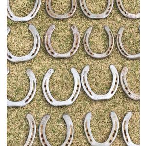 手造りの飾り蹄鉄プレート 蹄鉄 2個 / 馬蹄 乗馬 飾り 蹄 素材 DIY 幸運 開運 競馬 馬
