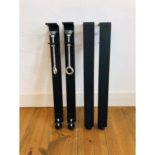 アイアンレッグ400 4脚  / ガーデンファニチャー プランター 棚 ロートアイアン 本棚 ベンチ...