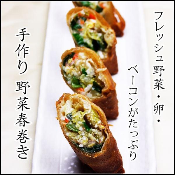 手作り　台北　野菜春巻き（簡易包装　生冷凍4本入り）