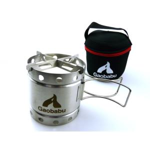 ガオバブ(Gaobabu)Gaobabuキャリボ風防(専用クロス五徳＋収納ポーチ付き) コンパクト ...
