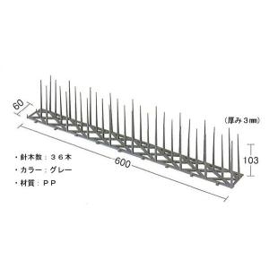 鳥除け セキスイ ハトプロテクター I型 グレー 60本入 HPMH｜tairaml