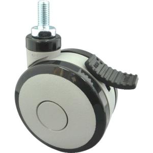 東信製作所 TSW100-B グレー 双輪キャスター Φ100mm ボルトタイプ