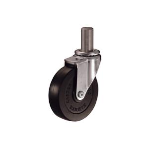 ハンマーキャスター差込みボス車輪 (ゴム車輪) 420EK-R 100mm