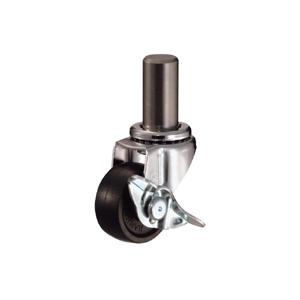 ハンマーキャスター差込みボス車輪 (ゴム車輪) 415EK-R 40mm