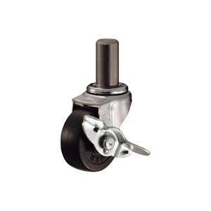 ハンマーキャスター差込みボス車輪 (ゴム車輪) 415EK-R 50mm