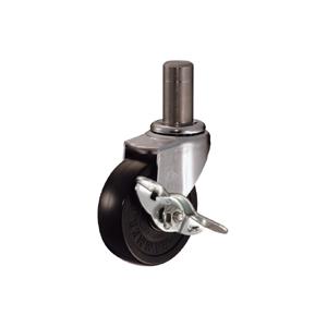 ハンマーキャスター差込みボス車輪 (ゴム車輪) 415EK-R 65mm