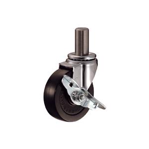 ハンマーキャスター差込みボス車輪 (ゴム車輪) 415EK-R 85mm