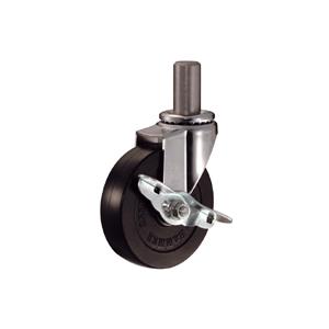 ハンマーキャスター差込みボス車輪 (ゴム車輪) 415EK-R 100mm