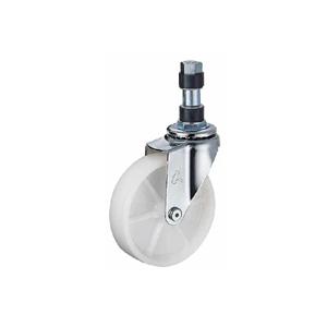 ハンマーキャスター差込みプラグ車 (ゴム車輪) 4202EX-R 40mm Φ18