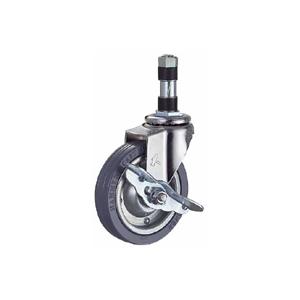 ハンマーキャスター差込みプラグ車 (ゴム車輪) 4155EX-R 75mm Φ21