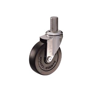 ハンマーキャスター差込みボス車輪 (ゴム車輪) 320EK-R 100mm