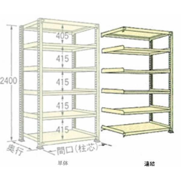 150kg/段 幅 W1790×奥行 D300×高さ H2400 アイボリー連結6段 WS2418S...