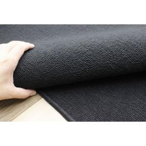 絨毯 カーペット 6畳 じゅうたん 黒 ブラッ...の詳細画像4