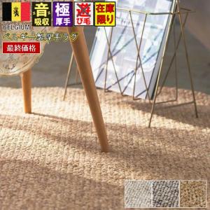 最終価格 ベルギー製 ラグ おしゃれ 絨毯 約 3畳 160×230 cm ループ カーペット じゅうたん ナチュラル 当社在庫 (廃番PABLO／160×230) 長方形 ラグマット