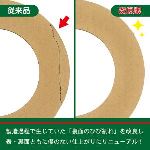 リース台紙 丸型 ダンボール 改良版 ドーナツ...の詳細画像1