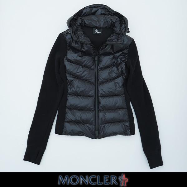 MONCLER(モンクレール) 【レディースウェア】 パーカー付きダウン切り替えジャケット【ブラック...