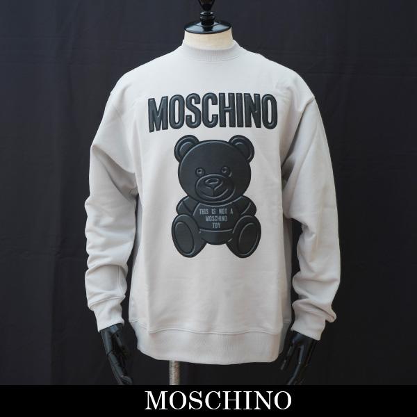 Moschino(モスキーノ) メンズウェア トレーナー コットンスウェットシャツテディベア グレー...