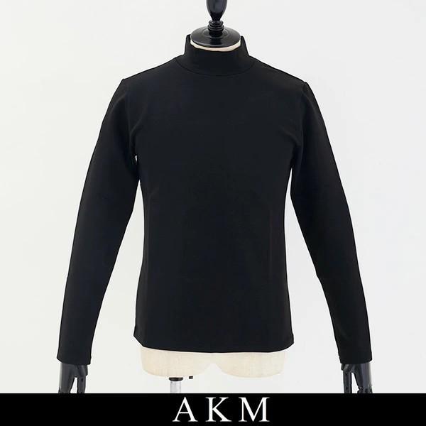 AKM(エイケイエム) モックネックロングTシャツ DUALWARM MOIST PONTI L/S...