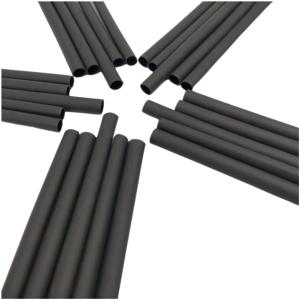 TaiSeiDC 熱収縮チューブ 収縮率4:1 (20/5mm (5本入袋) 長さ100mm 黒) 二層構造 接着剤あり 配線被覆 ケーブル保護