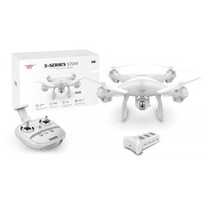 ドローン GPS搭載 広角HDカメラ付き 1080p FPV 携帯電話2.4GHz/5GHz 両対応 自動追従するフォローミーモード (白)