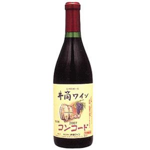 ワイン 井筒ワイン 無添加 コンコード 赤 甘口 720ml 2023年 長野県 塩尻市