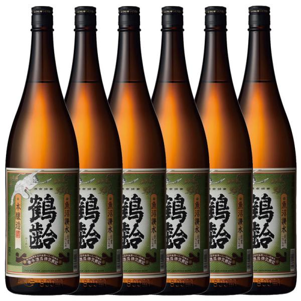 日本酒 鶴齢 本醸造1800ml×6本 青木酒造 新潟県 南魚沼市