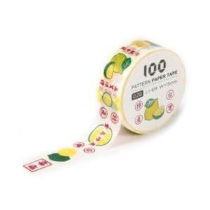 100 pattern paper tape 15mm 檸檬（レモン）紙箱