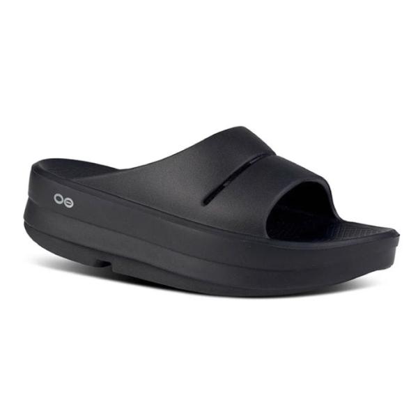 OOFOS ウーフォス OOmega OOahh - Black ウーメガ ウーアー リカバリーサン...