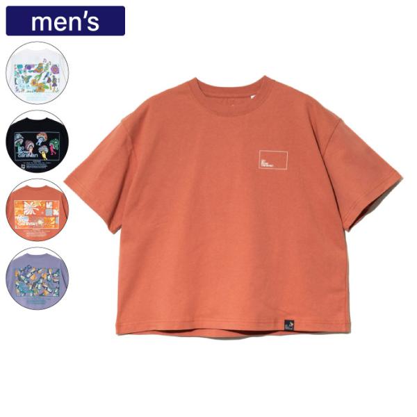 go slow caravan ゴースローキャラバン レディース Tシャツ USA/C スクエアLO...
