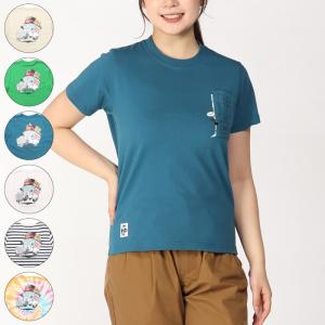 CHUMS チャムス Womens Go Outdoor Pocket T-Shirt ウィメンズ ゴーアウトドアポケットTシャツ アウトドア レディース 6カラー CH11-2348｜taiyosp-trip