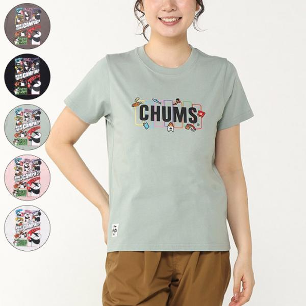 CHUMS チャムス Womens ウィメンズ What to do in Camping T-Sh...